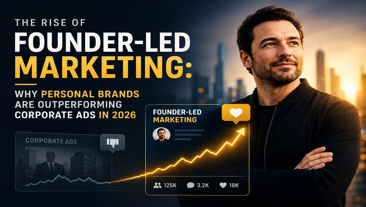 The Rise of Founder-Led Marketing: Why Personal Brands Are Outperforming Corporate Ads in 2026