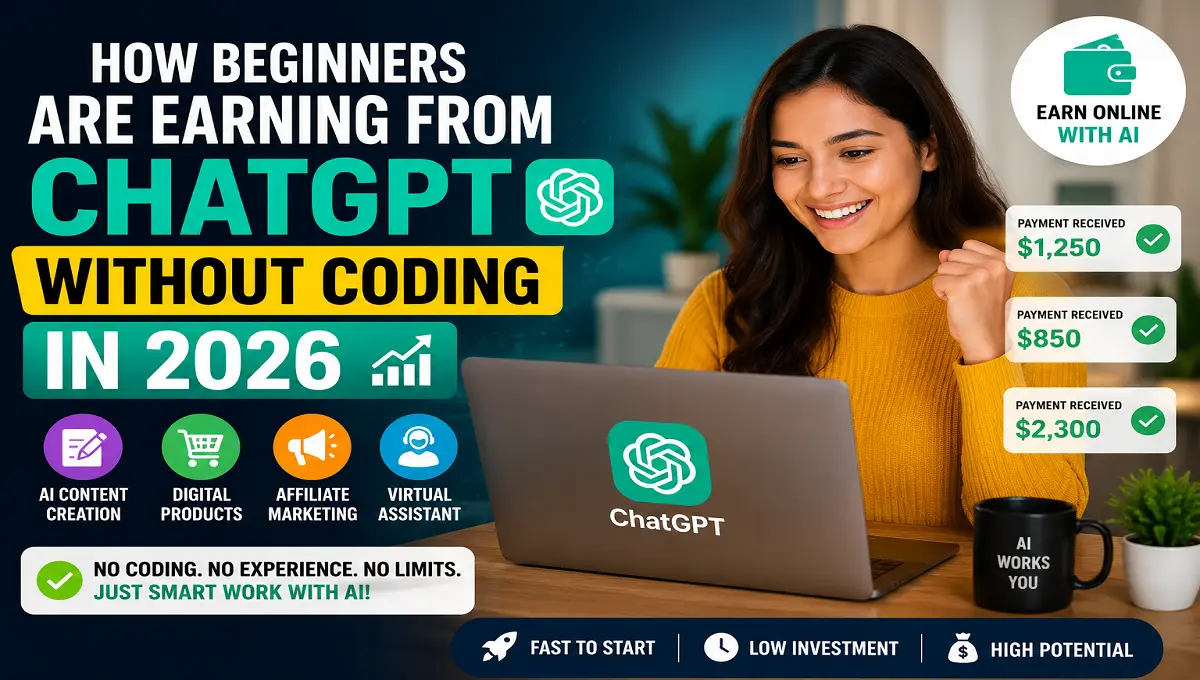 How Beginners Are Earning From ChatGPT Without Coding in 2026