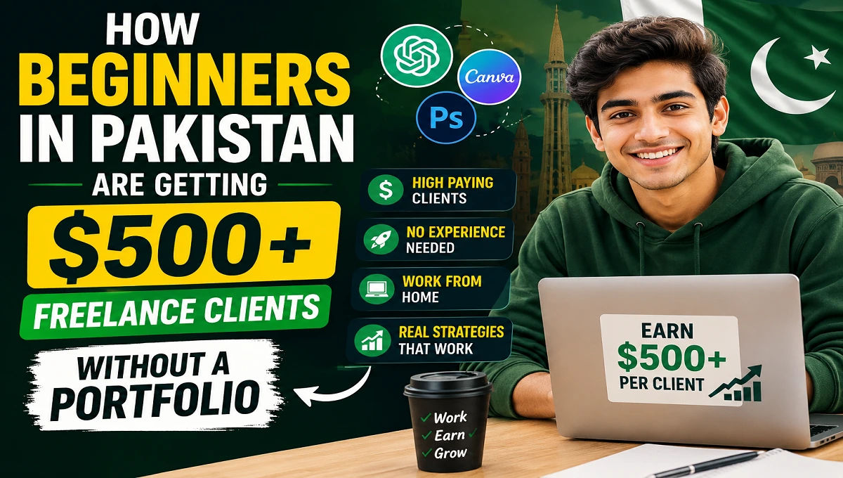 How Beginners in Pakistan Are Getting $500+ Freelance Clients Without a Portfolio