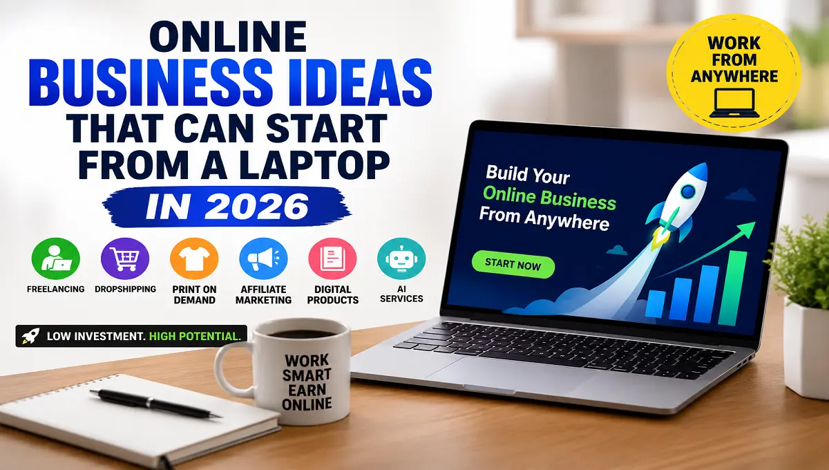 Online Business Ideas That Can Start From a Laptop in 2026