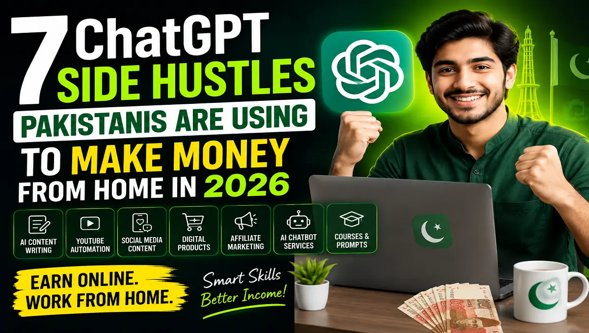 7 ChatGPT Side Hustles Pakistanis Are Using to Make Money From Home in 2026