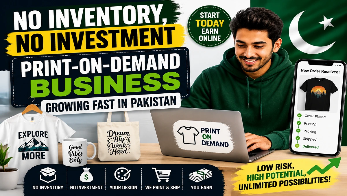 No Inventory, No Investment: Print-on-Demand Business Growing Fast in Pakistan