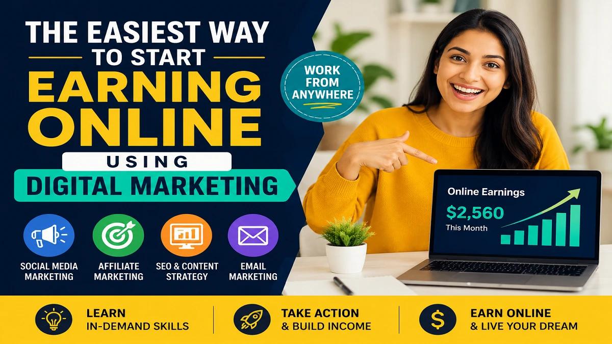 The Easiest Way to Start Earning Online Using Digital Marketing