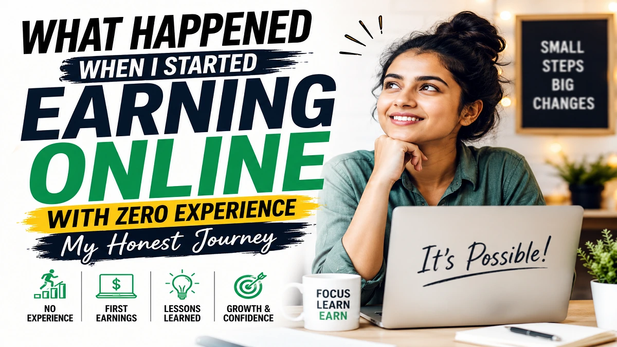 What Happened When I Started Earning Online With Zero Experience – My Honest Journey