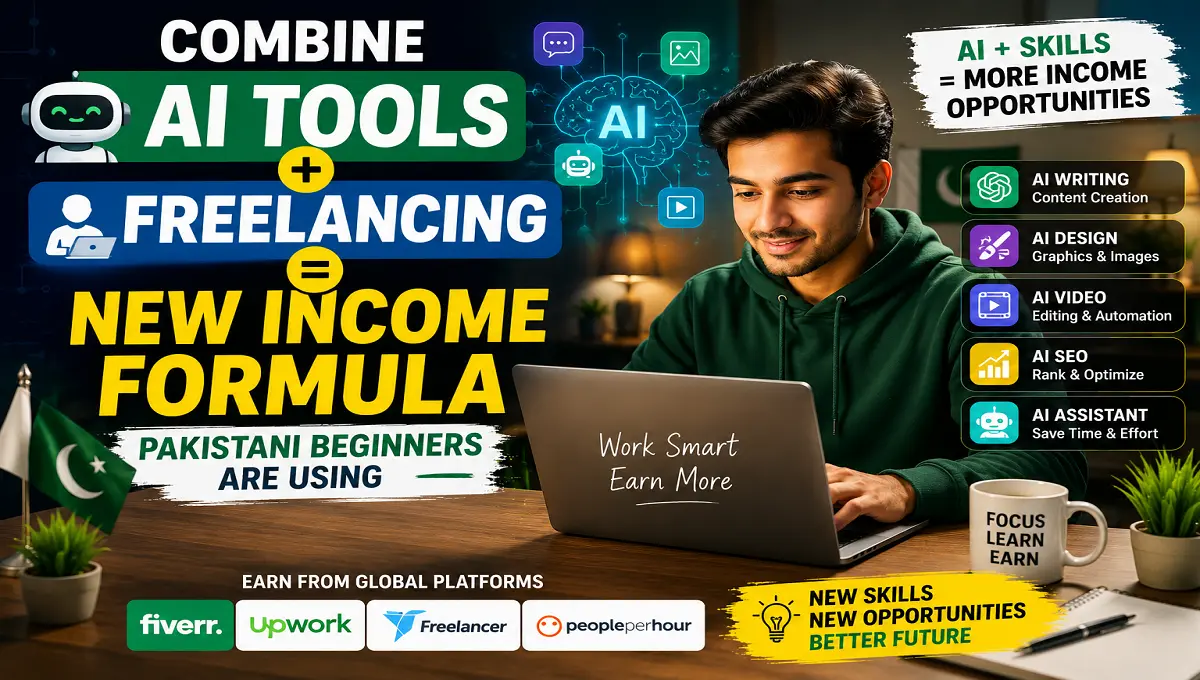 Combine AI Tools + Freelancing = New Income Formula Pakistani Beginners Are Using