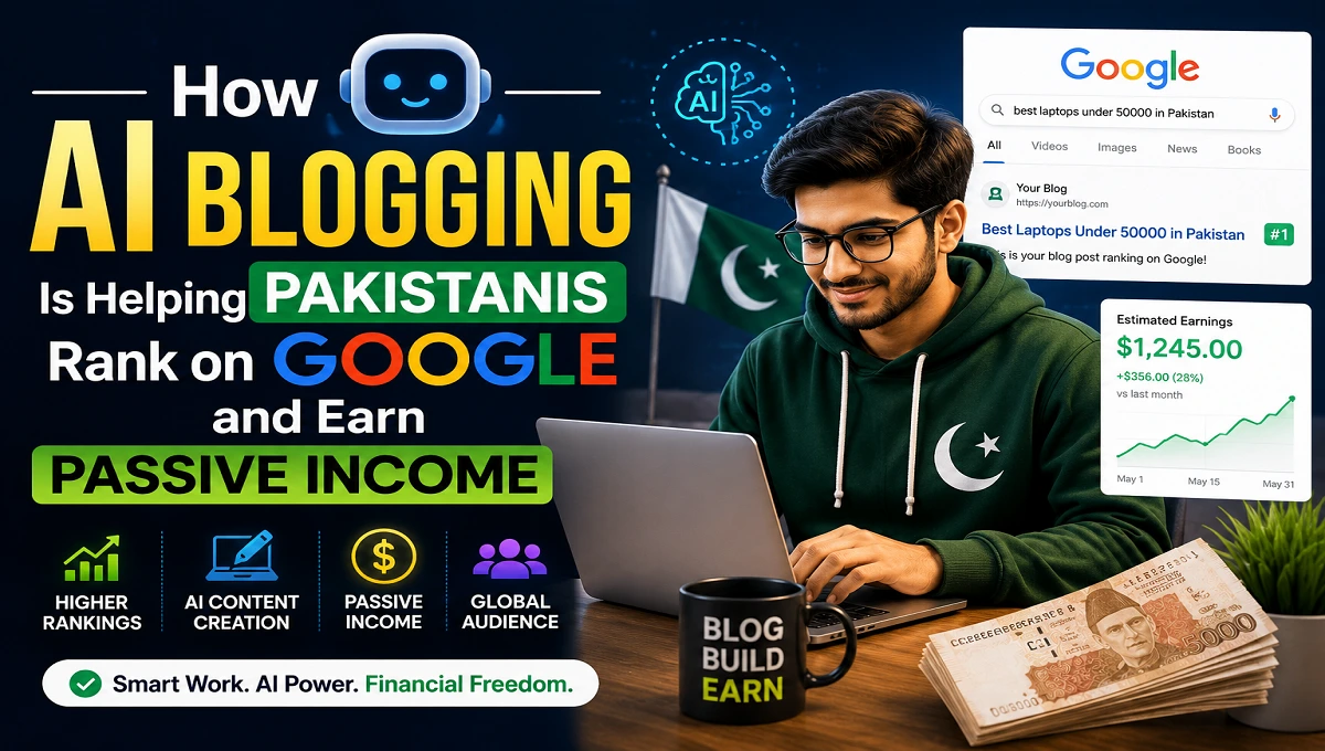 How AI Blogging Is Helping Pakistanis Rank on Google and Earn Passive Income