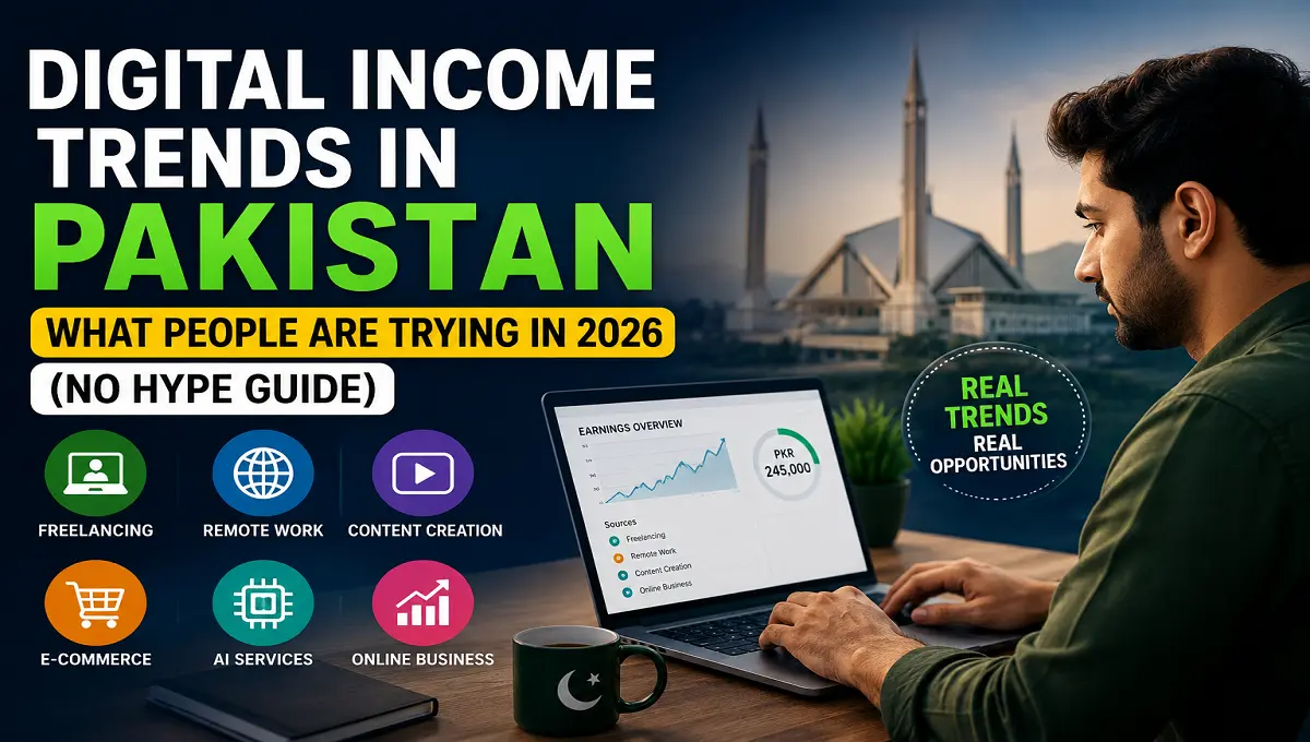 Digital Income Trends in Pakistan: What People Are Trying in 2026 (No Hype Guide)