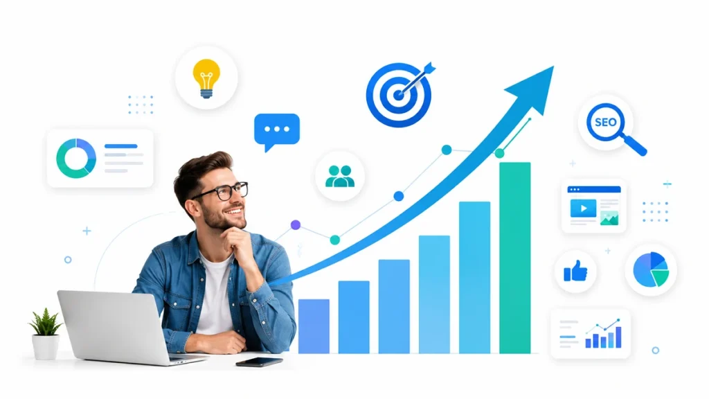 What Most Experts Get Wrong About Online Growth (And What Actually Works) Banner image for google discover with white background