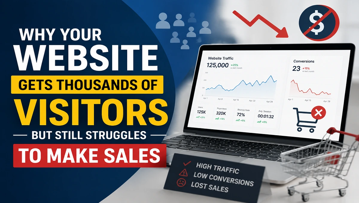 Why Your Website Gets Thousands of Visitors but Still Struggles to Make Sales