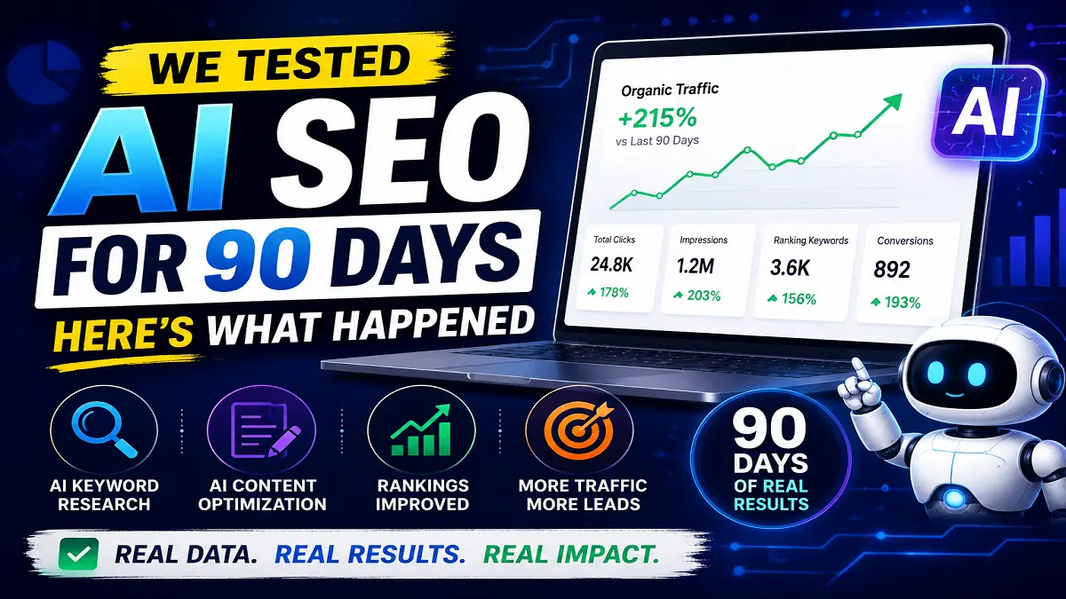 We Tested AI SEO for 90 Days – Here’s What Happened