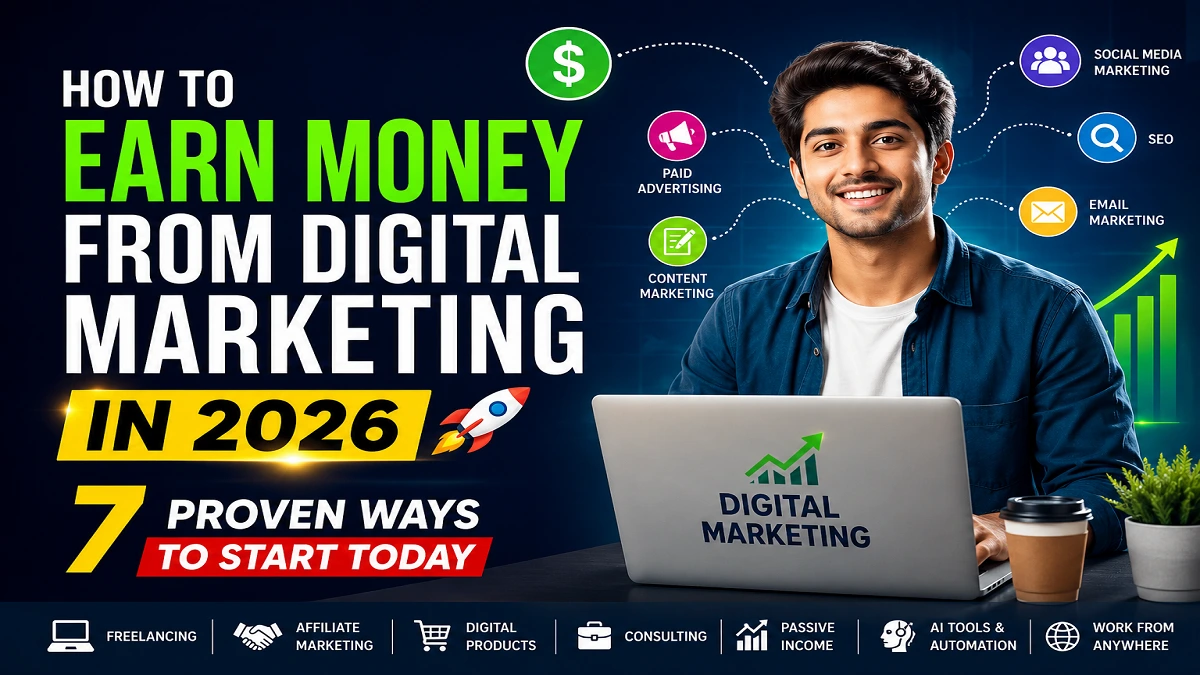 How to Earn Money from Digital Marketing in 2026: 7 Proven Ways to Start Today