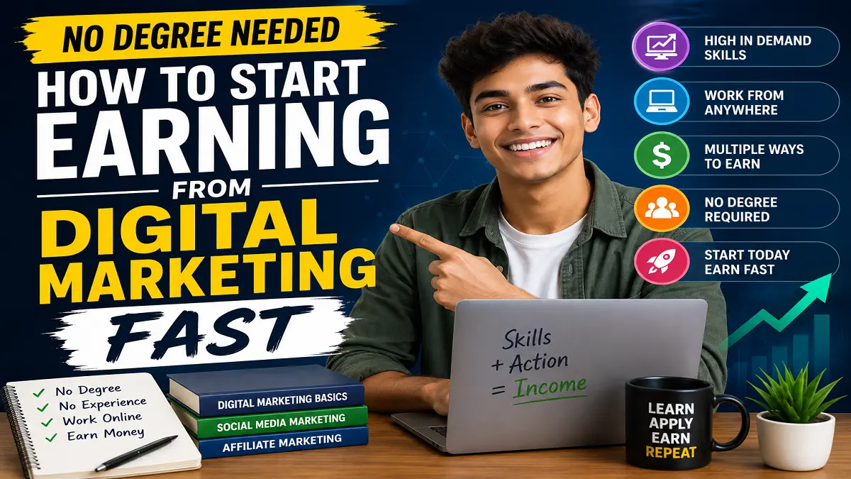No Degree Needed: How to Start Earning from Digital Marketing Fast