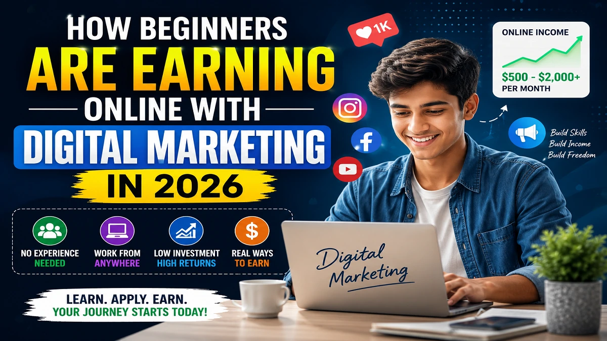 How Beginners Are Earning $500–$2,000 Monthly with Digital Marketing in 2026
