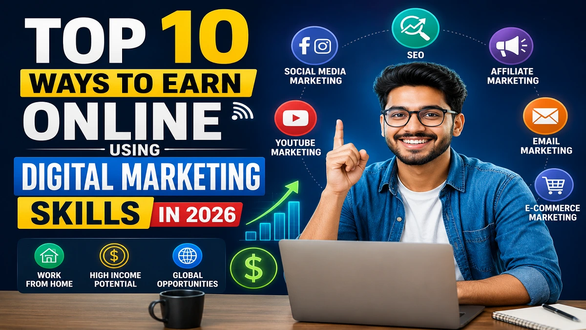 Top 10 Ways to Earn Online Using Digital Marketing Skills in 2026