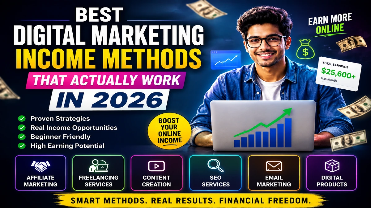 Best Digital Marketing Income Methods That Actually Work in 2026