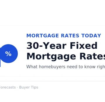 30-Year Fixed Mortgage Interest Rates Today: What Homebuyers Need to Know