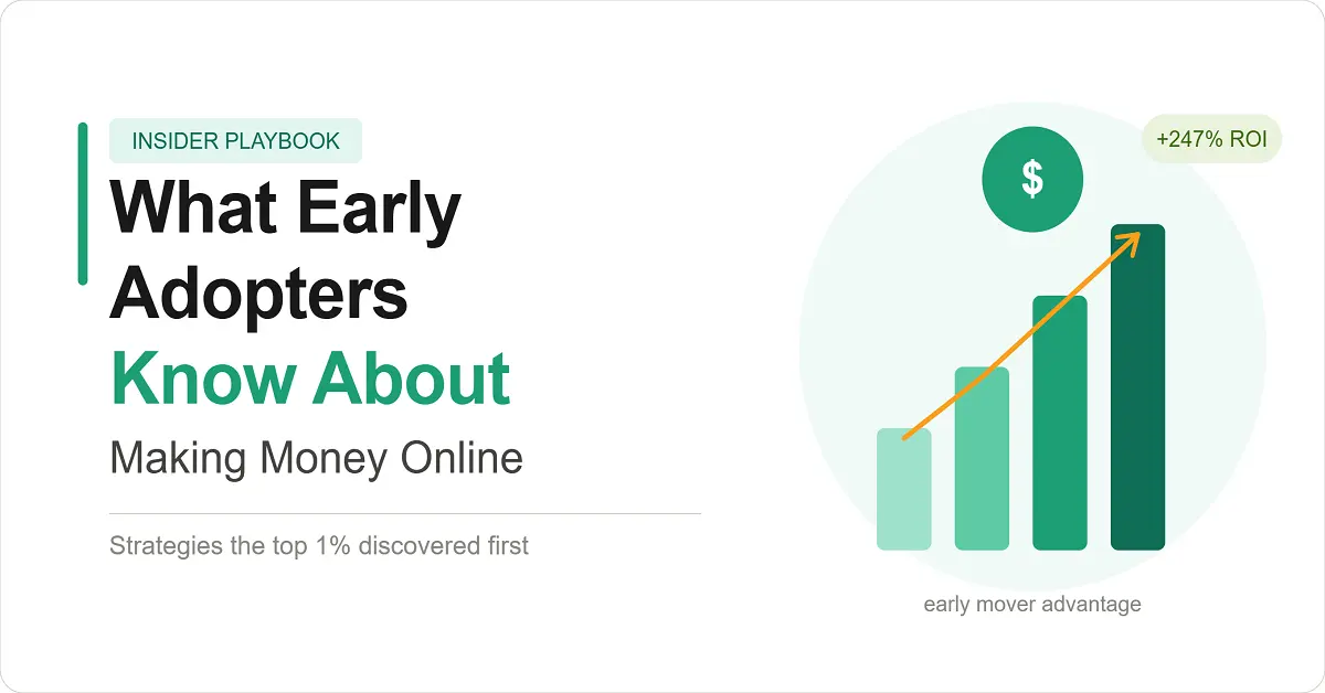 What Early Adopters Know About Making Money Online