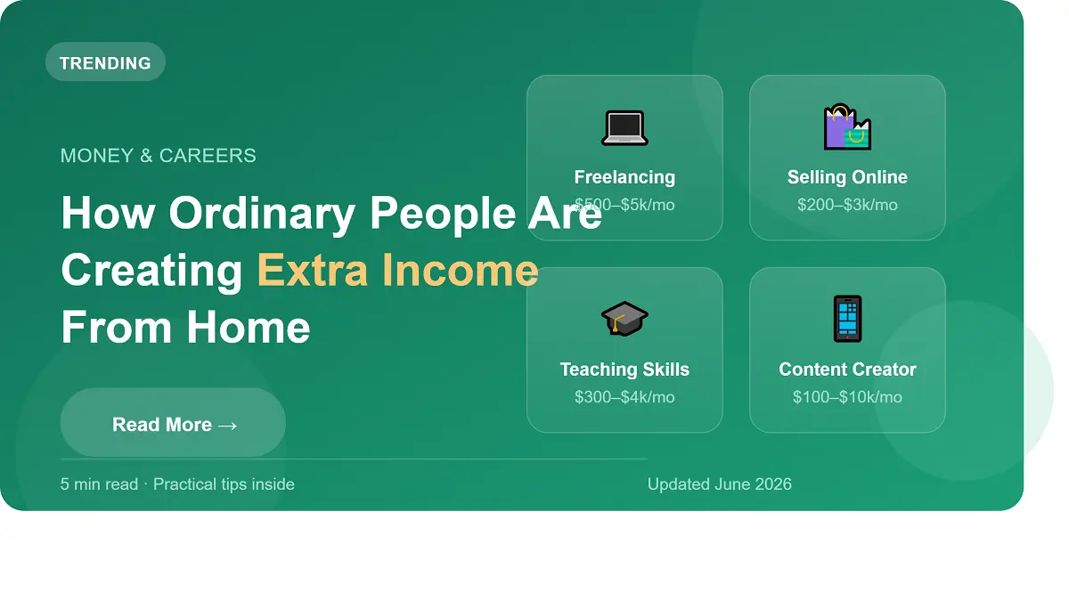 How Ordinary People Are Creating Extra Income From Home