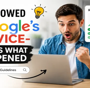 I Followed Google’s Advice-Here’s What Happened